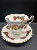 Adderley New Brunswick Tartan cup & saucer