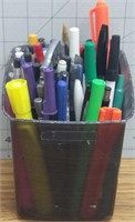 Lot of pens and holder