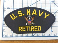 USA made iron-on military patch US Navy retired