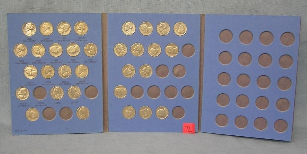 Jefferson nickle collection with booklet