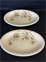 2 Russell Wright 13-1/4" platters
