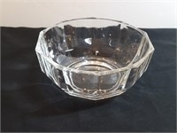 6.5" Decagonal Bowl Italian Crystal Clear