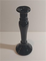 Pillar Vase Black Milk Glass Possibly Arcoroc