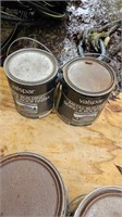 2- gallons green metal barn paint