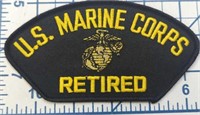 USA made iron-on military patch US Marine corps