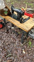 Singer industrial  treadle sewing machine