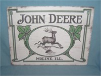 John Deere tractor retro style advertising sign pr