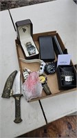 Watches and knife