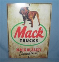 Mack Trucks retro style advertising sign