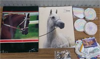 Horse magazine, magnets and sticky notes