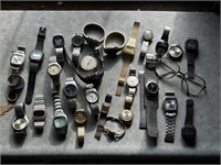 LOT OF WRIST WATCHES INCLUDING SPEIDEL 14K GOLD