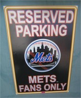 Mets Fans Only retro style advertising sign