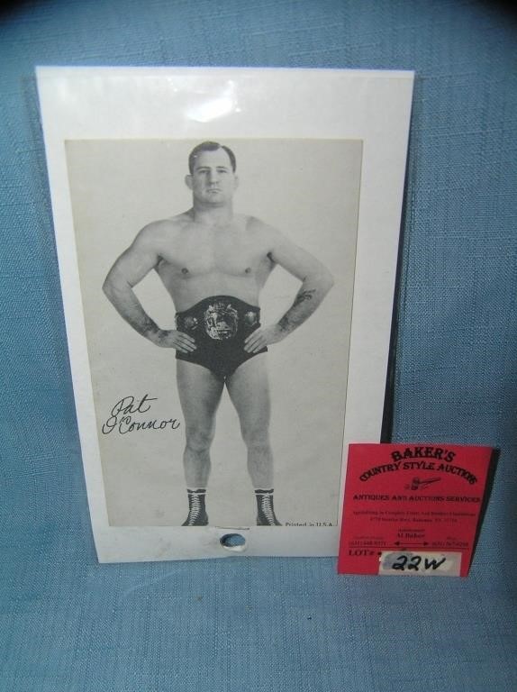 Early Pat O'Connor wrestling champion sports card