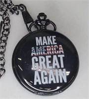Make America Great Again pocketwatch w/pocketclip