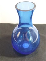 Cobalt Blue Bud Vase Thick Walled China