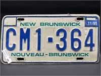 Vintage New Brunswick License plate