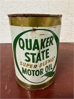 Vintage UNOPENED Quaker State Motor Oil Can