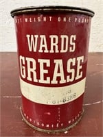 Vintage 1LB Montgomery Ward Grease Can