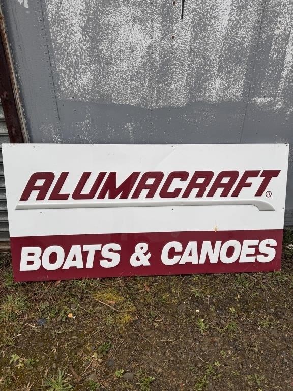 Alumacraft Aluminum Sign 34" x 70"