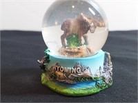 Wyoming Moose Mini Snow Globe 2" Tall
