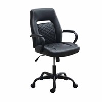 Ida 26 Inch Ergonomic Office Chair, Black