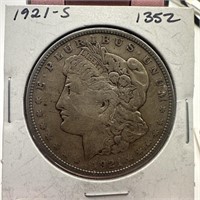 1921-S MORGAN SILVER DOLLAR