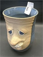 The Village Pottery, N.S. Hand crafted Faces mug