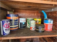 Old Oil/Lubricant Cans (8)
