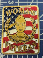 USA made military magnet woman veteran