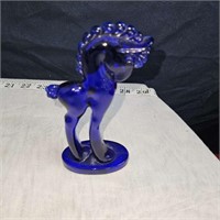 murano glass horse (blue)