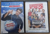 Bruce Almighty and American pie 2 DVD