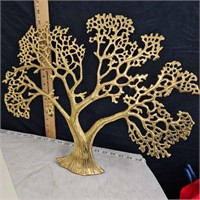 brass tree wall art (could be a family tree deco)