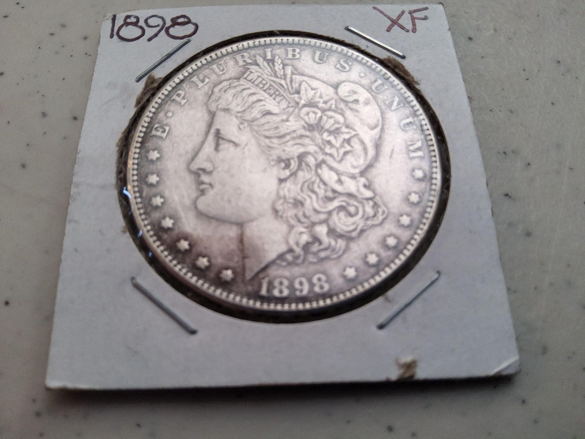 1898 morgan silver dollar