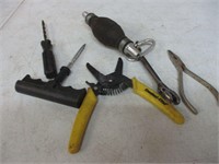 Tool Lot -Strippers, Drain Flush, Tire Tool + More