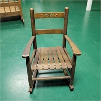 Childs Wooden Rocking Chair 24"T