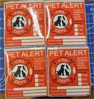 Pet alert window decals stickers