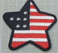 Turn on patch US flag star
