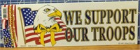USA made military decal we support our troops