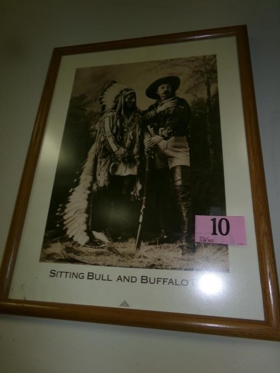 SITTING BULL AND BUFFALO BILL  FRAMED PRINT  18