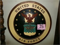 UNITED STATE  AIR FORCE WALL PLAQUE 18"