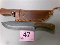 BUSHMASTER SURVIVAL KNIFE W/ 9" BLADE AND LEATHER