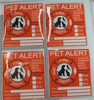 4 pc pet alert sticker lot