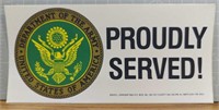 USA made military decal US army proudly served