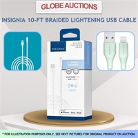 INSIGNIA 10-FT BRAIDED LIGHTNING USB CABLE