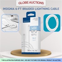 INSIGNIA 6-FT BRAIDED LIGHTNING CABLE
