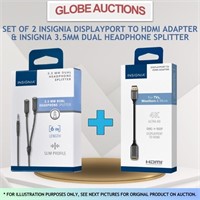 SET OF 2 (HDMI ADAPTER+HEADPHONE SPLITTER)