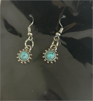turquiose looking earrings
