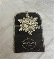 Gorham sterling snowflake ornament