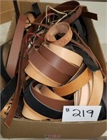 Lg Box of unfinished Belts