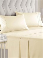 Zen bamboo 4 Pcs Queen  Sheet Bed Set